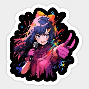 ai hoshino anime Sticker